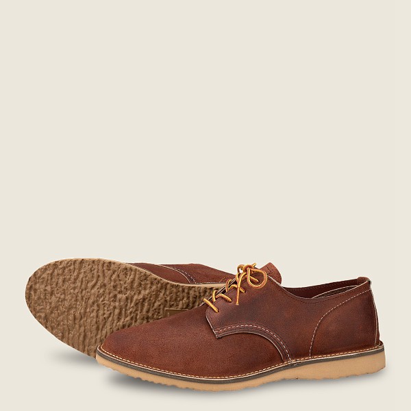 Red Wing Oxford Weekender - Muleskinner Leather - Brown - Mens SXY149502